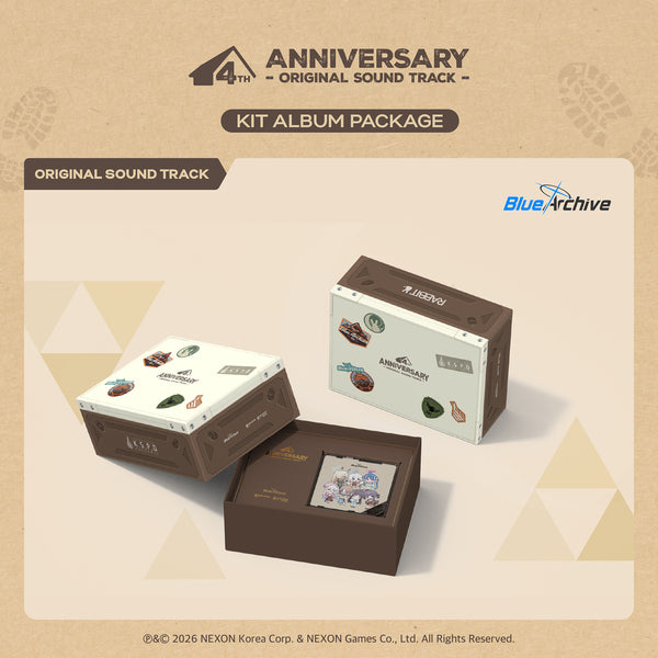 ブルーアーカイブ　韓国　4周年記念　OST CDアルバムパッケージ ブルアカ】4周年記念OSTパッケージ CD版・KIT版の構成と詳細、YES24