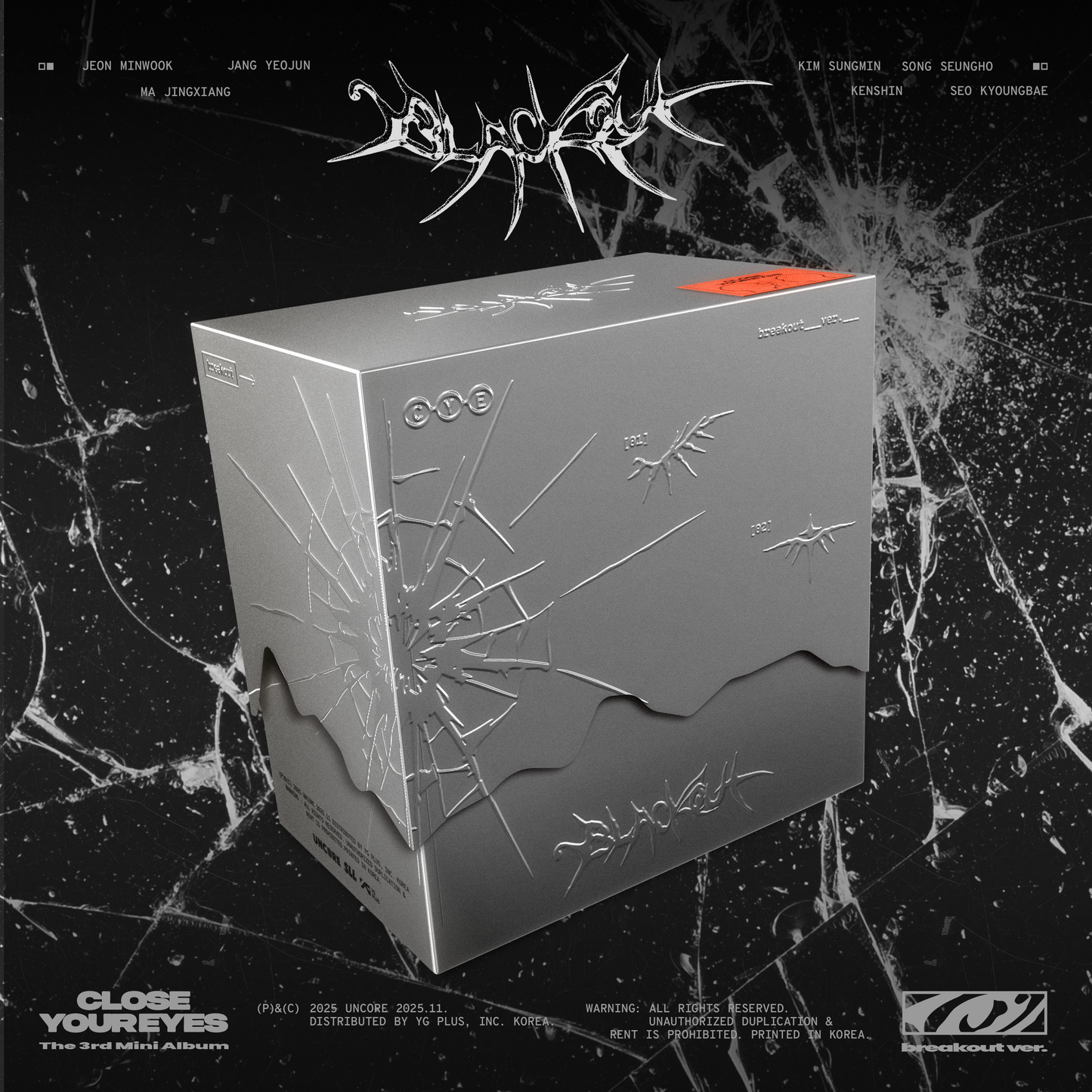 CLOSE YOUR EYES (클로즈유어아이즈) The 3rd Mini Album 'blackout' (breakout ver.)