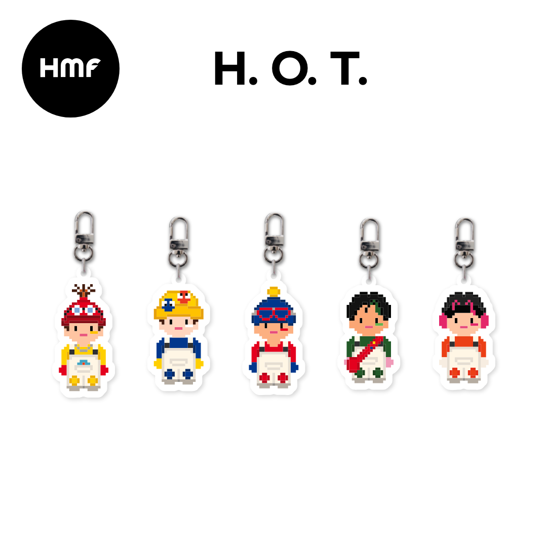 [예약 구매] [HANTEO MUSIC FESTIVAL MD] H.O.T. 캐릭터 키링 (랜덤 1종)