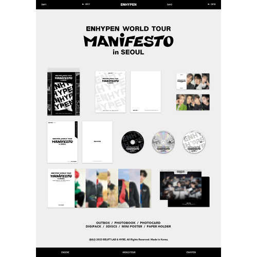 ENHYPEN (ENHYPEN) - ENHYPEN WORLD TOUR [MANIFESTO] IN SEOUL (DVD) 