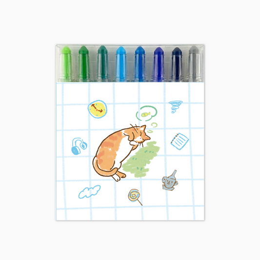 [방과후 태리쌤] 미니 색연필 8색 (하늘빛)