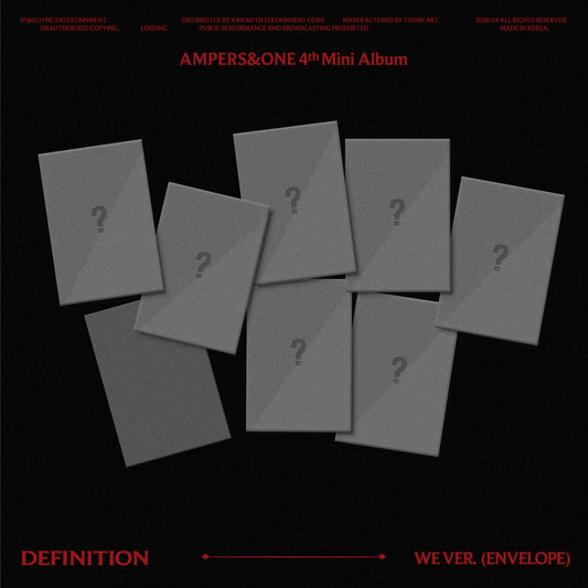 앰퍼샌드원 (AMPERS&ONE) 4th Mini Album 'DEFINITION' (WE ver.)(세트)