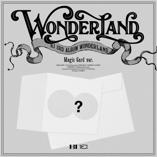 B.I (비아이) 정규앨범3집_WONDERLAND (Magic card Ver.)