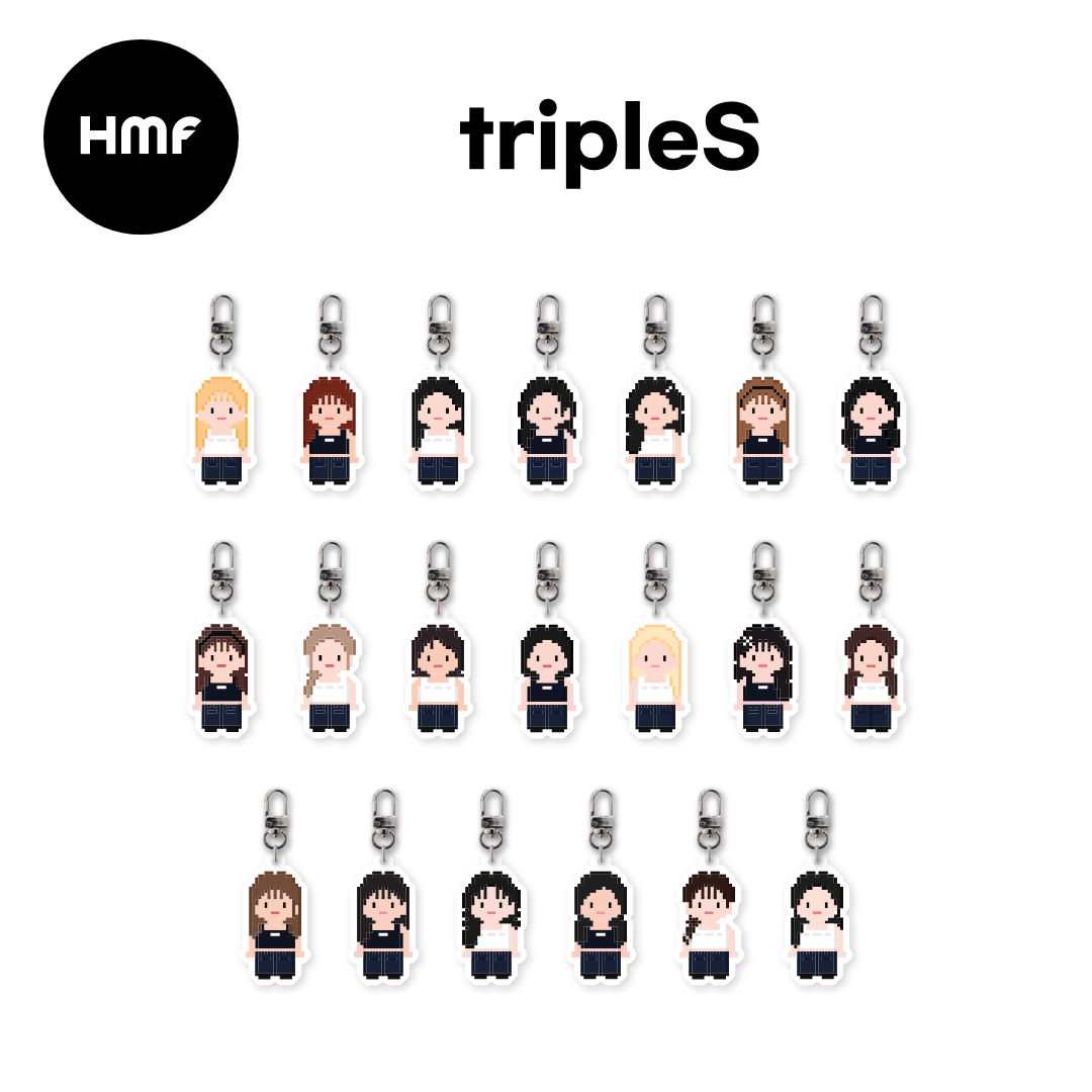 [예약 구매] [HANTEO MUSIC FESTIVAL MD] tripleS 캐릭터 키링 (랜덤 1종)