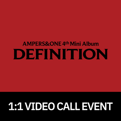 [0423 1:1 영상통화 팬사인회] 앰퍼샌드원 (AMPERS&ONE) 4th Mini Album [DEFINITION]