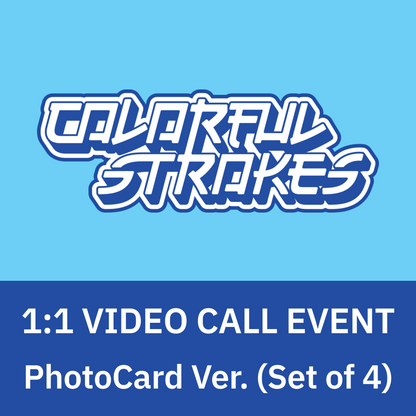 [0801 1:1 영상통화 팬사인회] STELLIVE Cliché - 1st EP [Colorful Strokes] PhotoCard Ver. (4종 세트)