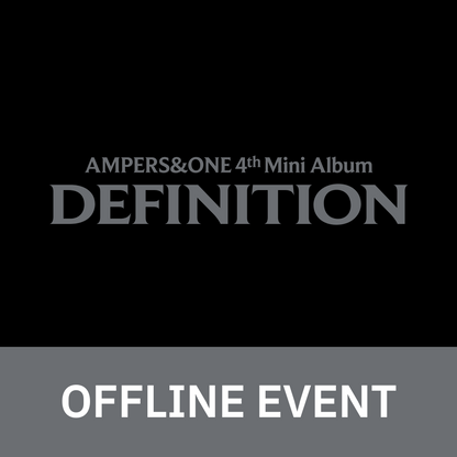 [0723 대면 팬사인회] 앰퍼샌드원 (AMPERS&ONE) 4th Mini Album [DEFINITION]