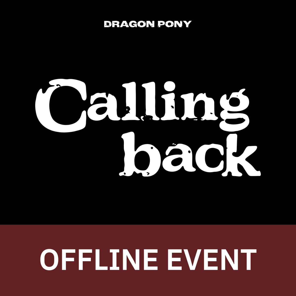 [1108 대면 팬사인회] Dragon Pony (드래곤포니) Single [Calling back] (Back ver. / Now ver.)