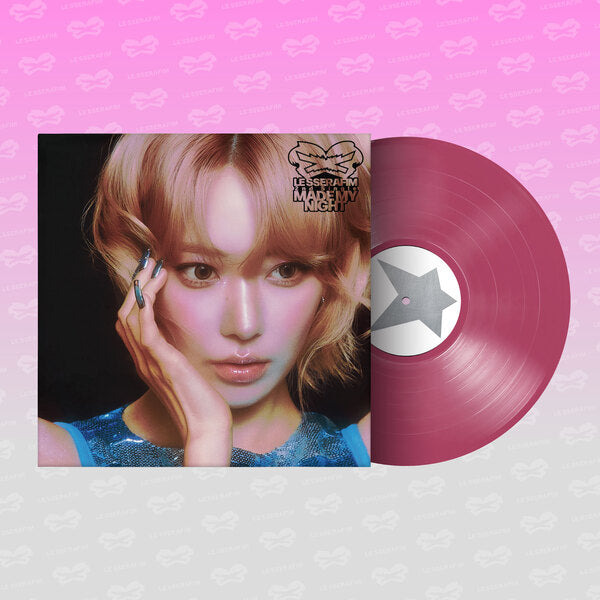 LE SSERAFIM (르세라핌) - 2nd Single Album 'Made My Night' Vinyl (HOT PINK ver.)