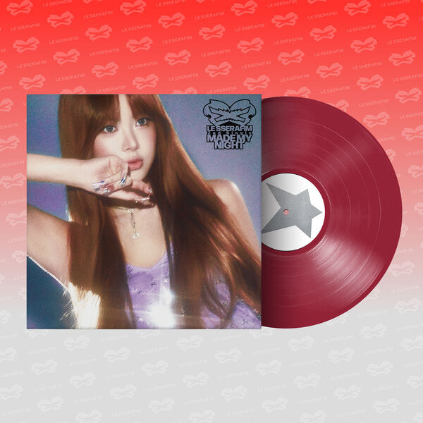 LE SSERAFIM (르세라핌) - 2nd Single Album 'Made My Night' Vinyl (WARM RED ver.)