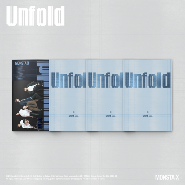 몬스타엑스 미국 정규앨범 [Unfold] (Heartbreak Ver. / Thirst Ver. / Heal Ver. / Alive Ver.)